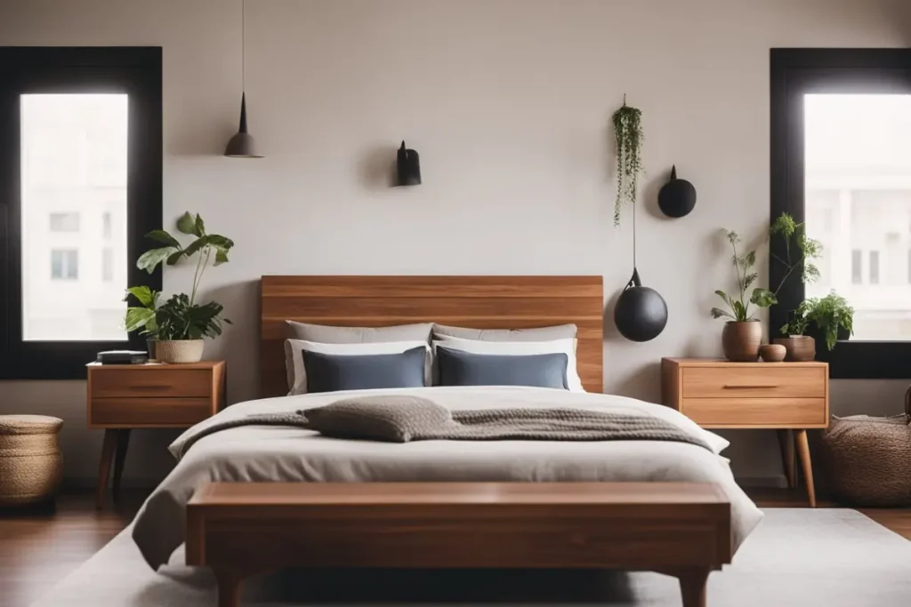 Cherry Wood Bed Frame