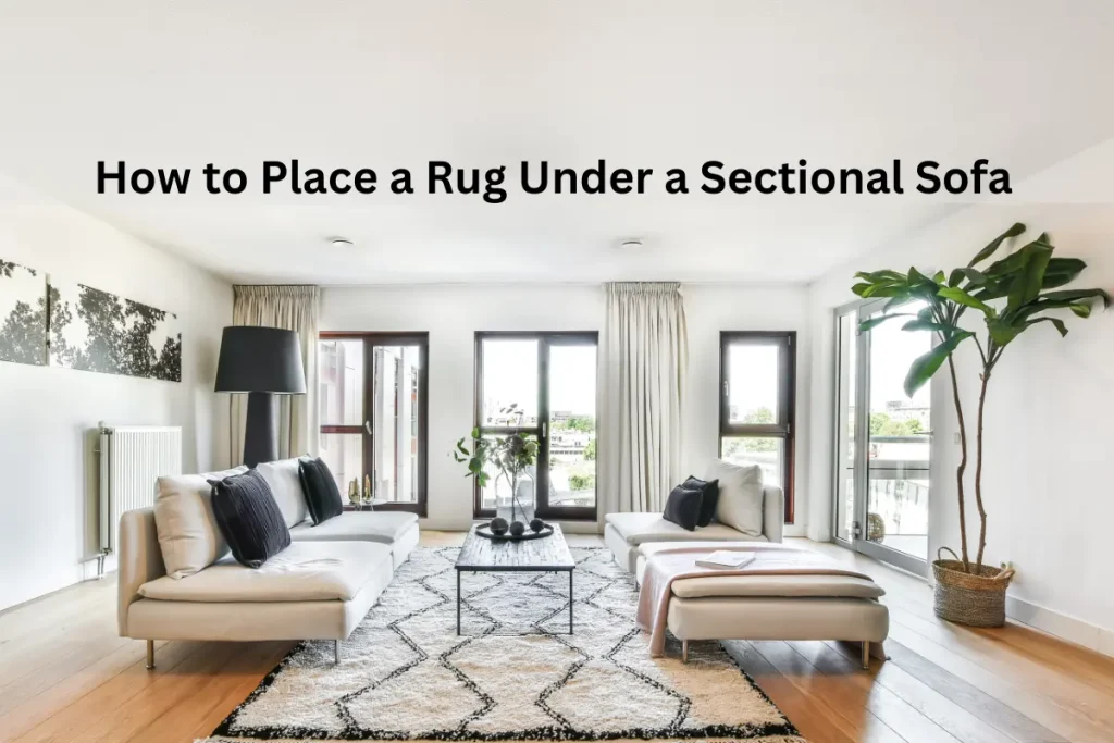 How to Place a Rug Under a Sectional Sofa